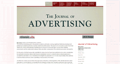 Desktop Screenshot of journalofadvertising.org