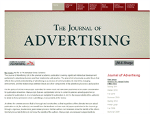 Tablet Screenshot of journalofadvertising.org